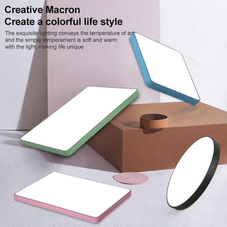 Macaron LED Round Ceiling Lamp, Stepless Dimming, Size:23cm(Green) by buy2fix