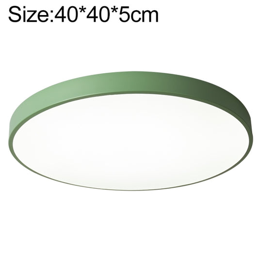 Macaron LED Round Ceiling Lamp, Stepless Dimming, Size:40cm(Green)
