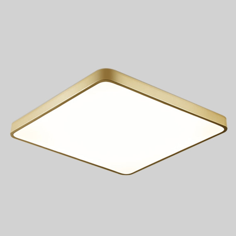 Macaron LED Square Ceiling Lamp, 3-Colors Light, Size:40cm(Gold) - Hanging Light by buy2fix | Online Shopping UK | buy2fix