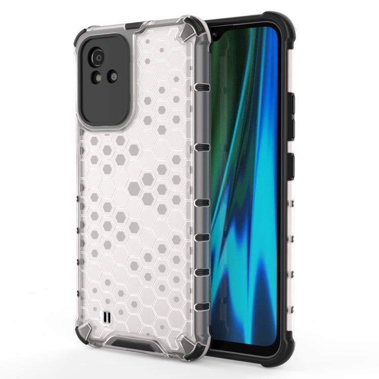 For OPPO Realme Narzo 50 4G Honeycomb PC + TPU Phone Case(White) - Realme Cases by buy2fix | Online Shopping UK | buy2fix