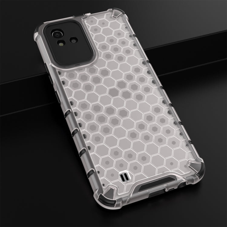 For OPPO Realme Narzo 50 4G Honeycomb PC + TPU Phone Case(White) - Realme Cases by buy2fix | Online Shopping UK | buy2fix