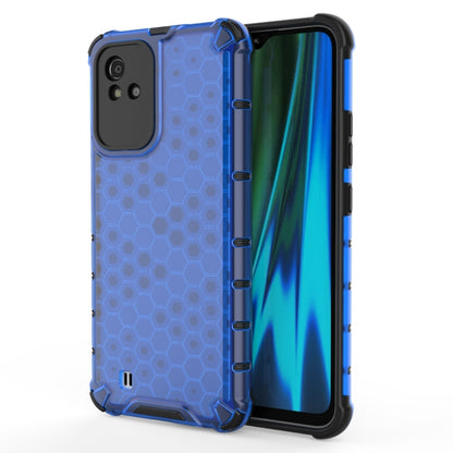 For OPPO Realme Narzo 50 4G Honeycomb PC + TPU Phone Case(Blue) - Realme Cases by buy2fix | Online Shopping UK | buy2fix