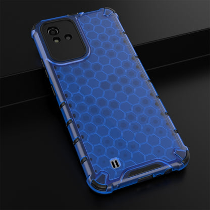 For OPPO Realme Narzo 50 4G Honeycomb PC + TPU Phone Case(Blue) - Realme Cases by buy2fix | Online Shopping UK | buy2fix