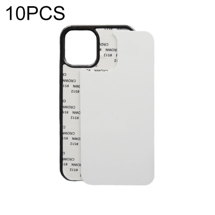 For iPhone XR 10 PCS 2D Blank Sublimation Phone Case(Black) - More iPhone Cases by buy2fix | Online Shopping UK | buy2fix