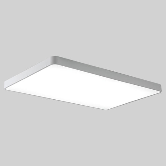 Macaron LED Rectangle Ceiling Lamp, Stepless Dimming, Size:88x62cm(White) by buy2fix