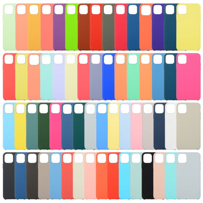For iPhone 12 / 12 Pro Solid Silicone Phone Case(White) by buy2fix