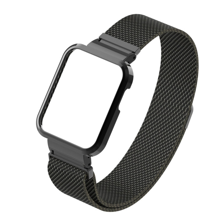 For Xiaomi Mi Watch Lite / Redmi Watch Milanese Magnetic Metal Watchband(Black) - Watch Bands by buy2fix | Online Shopping UK | buy2fix