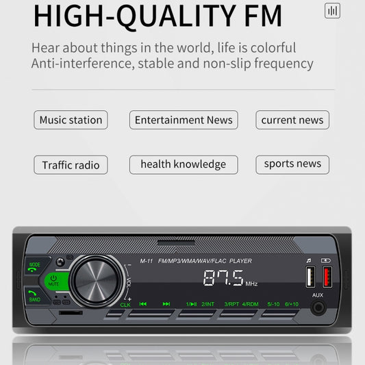 M11 Car Bluetooth MP3 Player Support Mobile Phone Interconnection / FM / TF Card by buy2fix