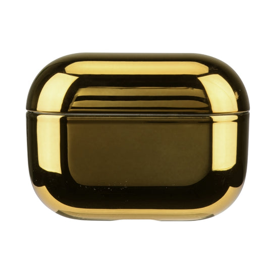 For AirPods Pro Electroplated PC Earphones Shockproof Protective Case(Gold) by buy2fix