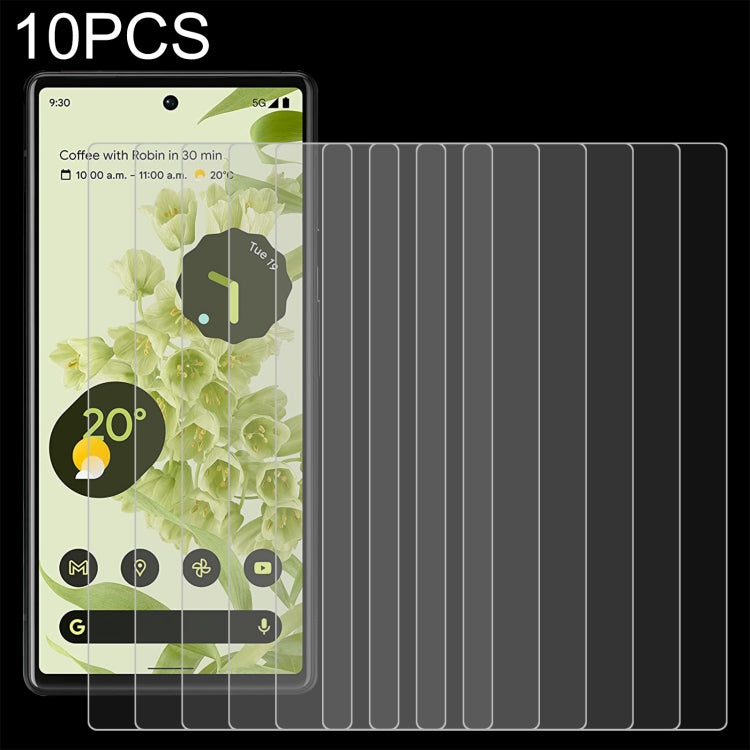 10 PCS 0.26mm 9H 2.5D Tempered Glass Film For Google Pixel 6a by buy2fix