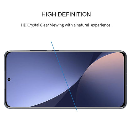 Full Glue 9H HD 3D Curved Edge Tempered Glass Film For Xiaomi 12X / 12(Black) by buy2fix