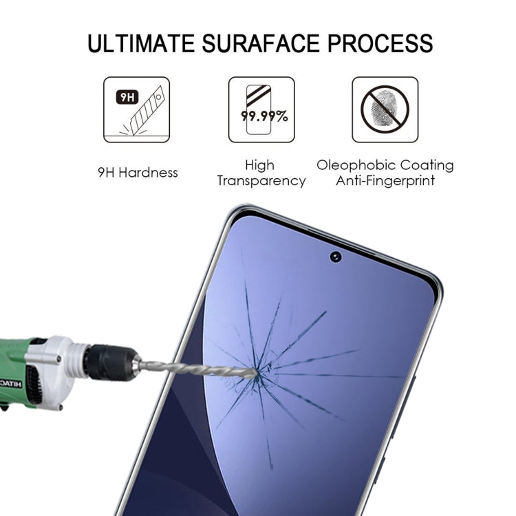 Full Glue 9H HD 3D Curved Edge Tempered Glass Film For Xiaomi 12X / 12(Black) by buy2fix