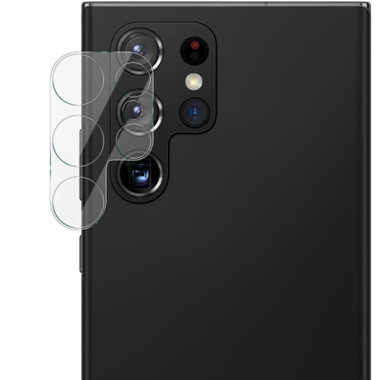 For Samsung Galaxy S22 Ultra 5G imak Integrated Rear Camera Lens Tempered Glass Film with Lens Cap