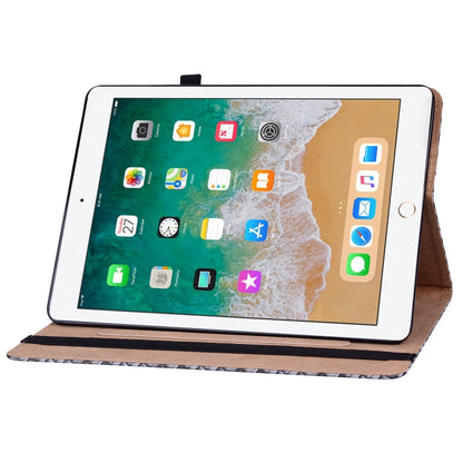 Color Weave Smart Leather Tablet Case For iPad Pro 9.7 2018 / 2017(Black) by buy2fix