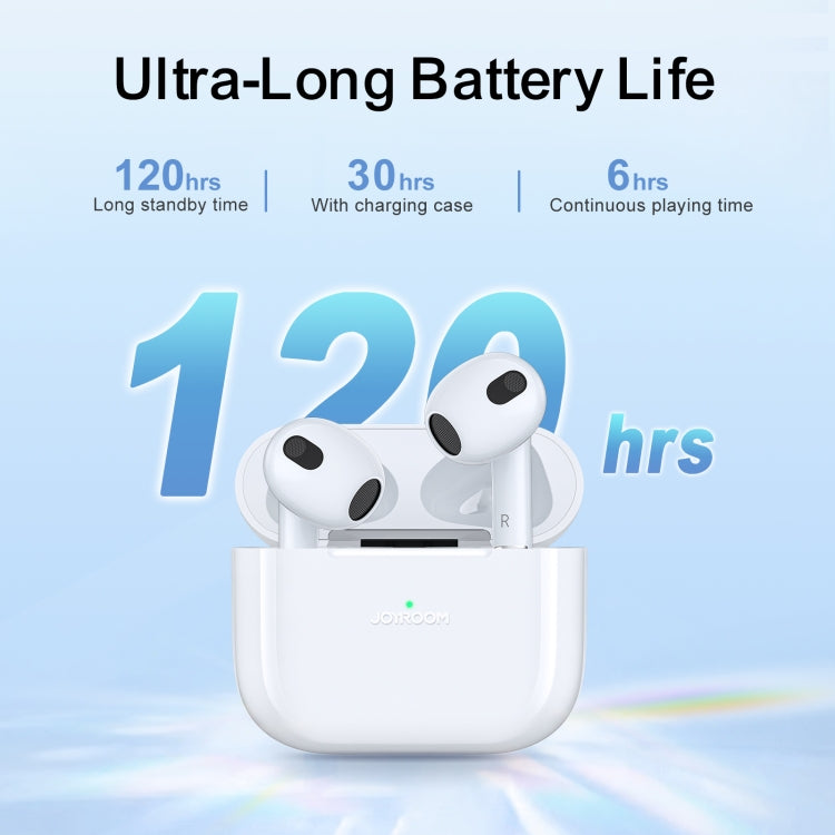 JOYROOM JR-T03S PLUS TWS Wireless Bluetooth Earphone(White) - TWS Earphone by JOYROOM | Online Shopping UK | buy2fix