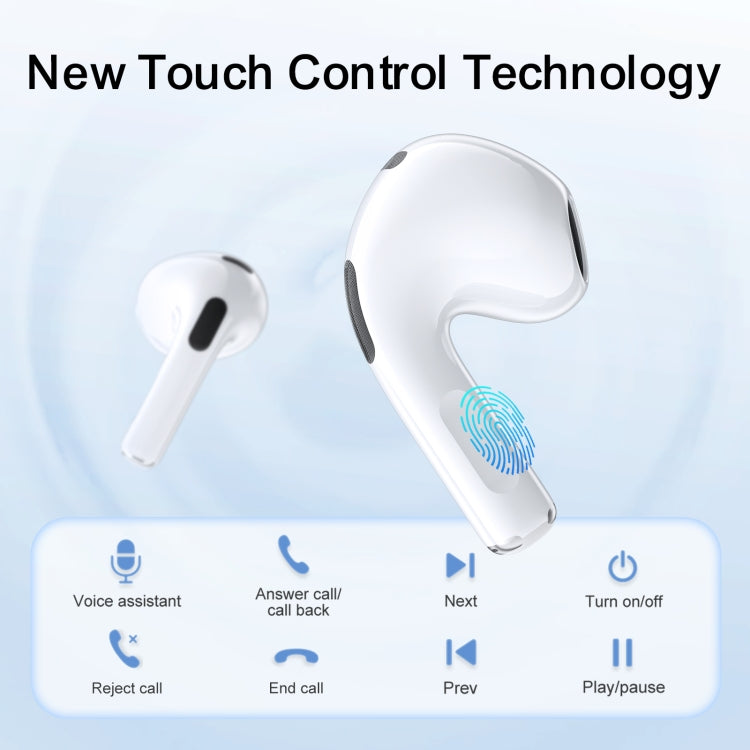 JOYROOM JR-T03S PLUS TWS Wireless Bluetooth Earphone(White) - TWS Earphone by JOYROOM | Online Shopping UK | buy2fix