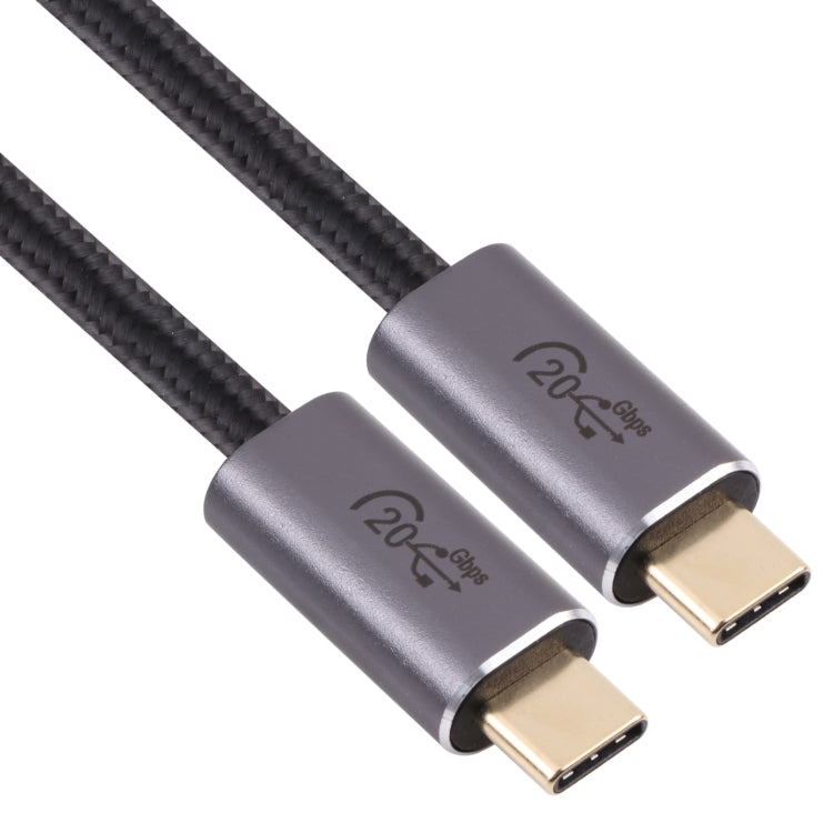 20Gbps USB 3.2 USB-C / Type-C Male to USB-C / Type-C Male Braided Data Cable, Cable Length:1.5m(Black) - Computer & Networking by buy2fix | Online Shopping UK | buy2fix