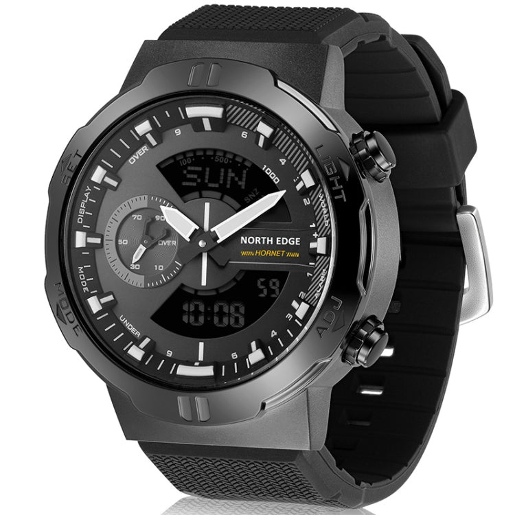 NORTH EDGE HORNET Dual Digital Alarm Clock Timing Men Luminous Sports Watch(Grey) - Sport Watches by NORTH EDGE | Online Shopping UK | buy2fix