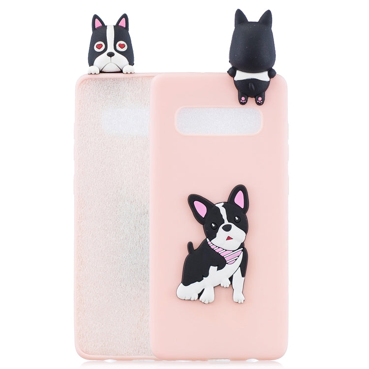 For Galaxy S10 3D Cartoon Pattern Shockproof TPU Protective Case(Cute Dog) - Samsung Accessories by buy2fix | Online Shopping UK | buy2fix