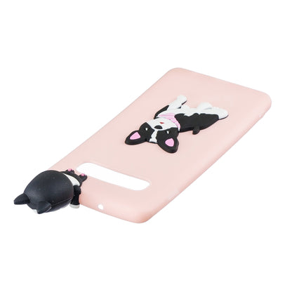 For Galaxy S10 3D Cartoon Pattern Shockproof TPU Protective Case(Cute Dog) - Samsung Accessories by buy2fix | Online Shopping UK | buy2fix