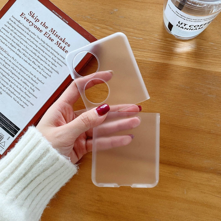For Huawei P50 Pocket Frosted PC Folding Phone Case(Transparent) by buy2fix
