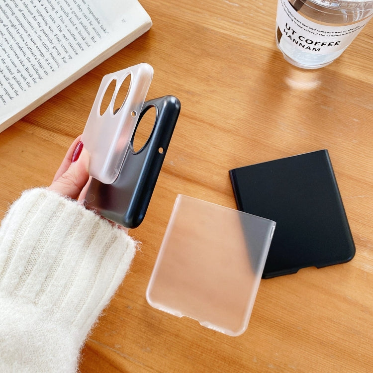 For Huawei P50 Pocket Frosted PC Folding Phone Case(Transparent) by buy2fix