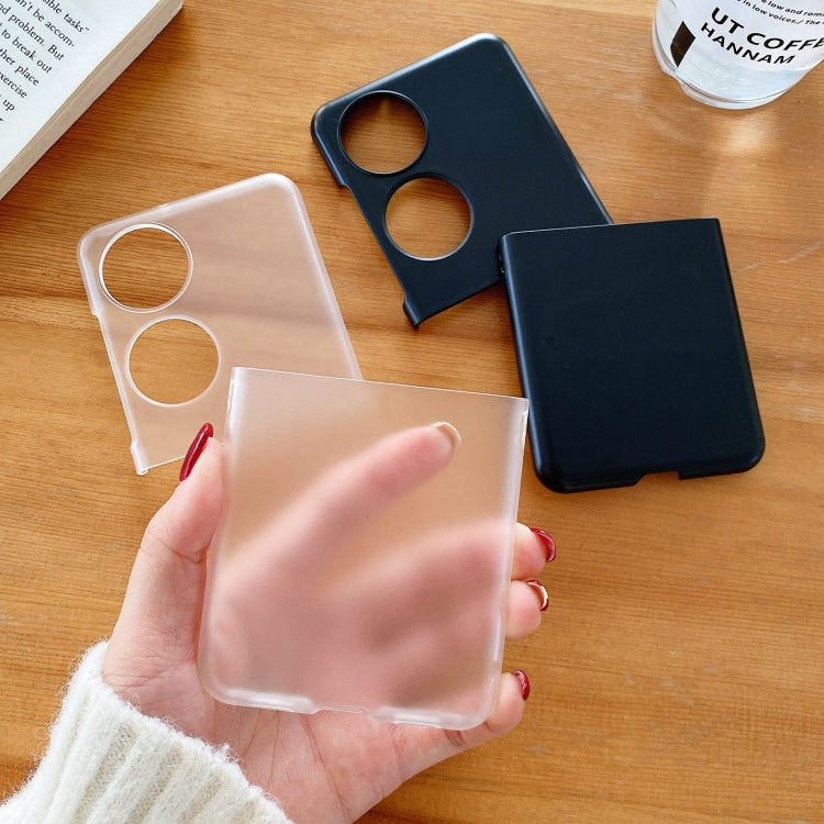For Huawei P50 Pocket Frosted PC Folding Phone Case(Transparent) by buy2fix