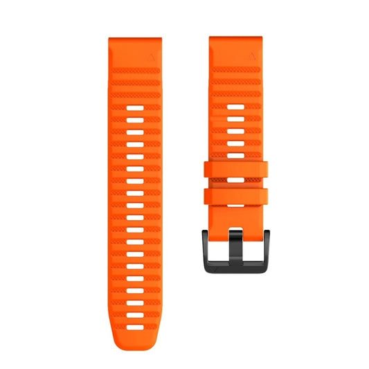 For Garmin Fenix 7X Silicone Watch Band(Orange) by buy2fix