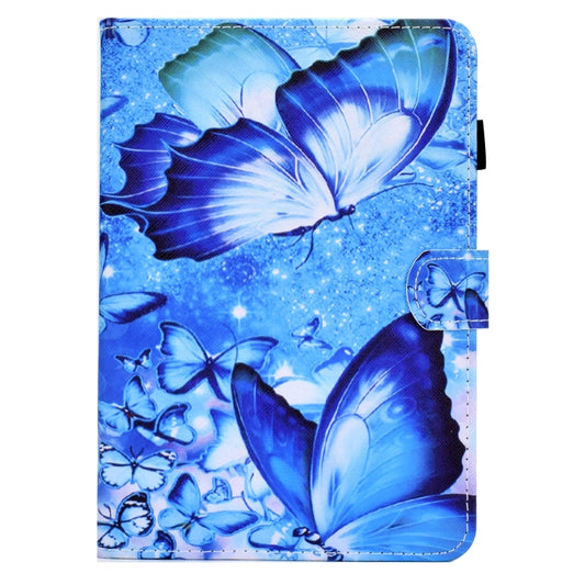 For iPad mini 2024 / mini 6 Sewing Pen Slot Leather Tablet Case(Butterflies) by buy2fix