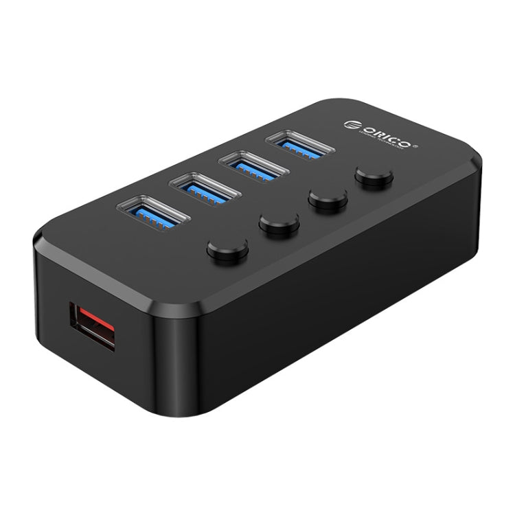 ORICO SWU3-4A 4 Ports USB 3.0 HUB(Black) - Computer & Networking by ORICO | Online Shopping UK | buy2fix