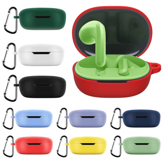 For Xiaomi Redmi Buds 4 Lite Silicone Earphone Protective Case with Hook (Midnight Green) by buy2fix