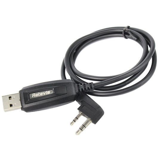 RETEVIS J9110P Dedicated USB Programming Cable for RT3S Series EDA0014386 / EDA0014407(Black) by RETEVIS