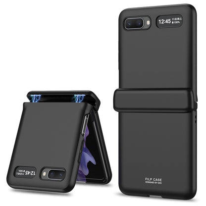 For Samsung Galaxy Z Flip 5G GKK Magnetic Full Coverage Phone Flip Case(Black) - Galaxy Phone Cases by GKK | Online Shopping UK | buy2fix