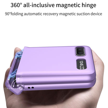 For Samsung Galaxy Z Flip 5G GKK Magnetic Full Coverage Phone Flip Case(Purple) - Galaxy Phone Cases by GKK | Online Shopping UK | buy2fix