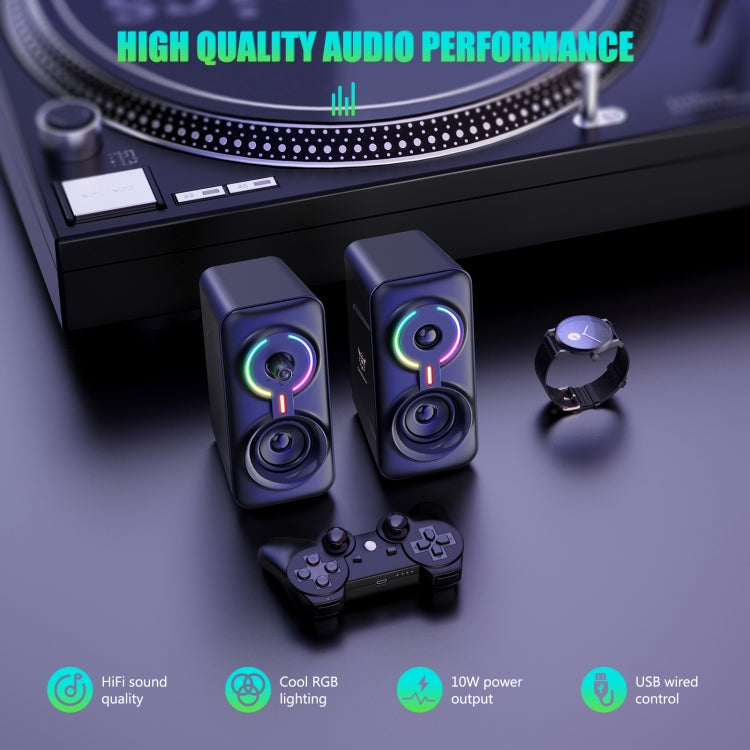 ONIKUMA L6 RGB Lighting Computer Audio with Bluetooth Function(Black) -  by ONIKUMA | Online Shopping UK | buy2fix