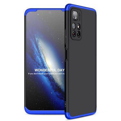 For Xiaomi Poco M4 Pro / Redmi Note 11 CN Version GKK Three Stage Splicing PC Phone Case(Black Blue) - Xiaomi Cases by GKK | Online Shopping UK | buy2fix