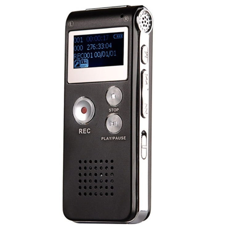 SK-012 16GB USB Dictaphone Digital Audio Voice Recorder with WAV MP3 Player VAR Function(Black) - Consumer Electronics by buy2fix | Online Shopping UK | buy2fix