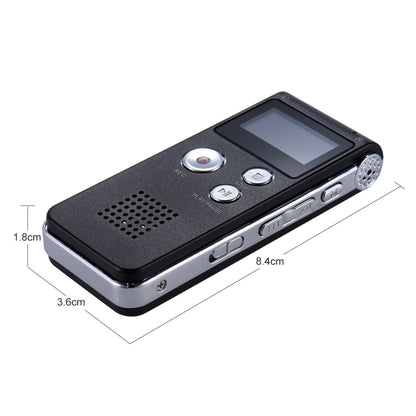 SK-012 16GB USB Dictaphone Digital Audio Voice Recorder with WAV MP3 Player VAR Function(Grey) - Consumer Electronics by buy2fix | Online Shopping UK | buy2fix