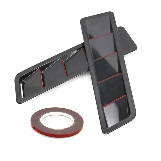 SSW007A-BK-R Ensemble de garniture de panneau de refroidissement 2 en 1 noir pour prise d'air de voiture