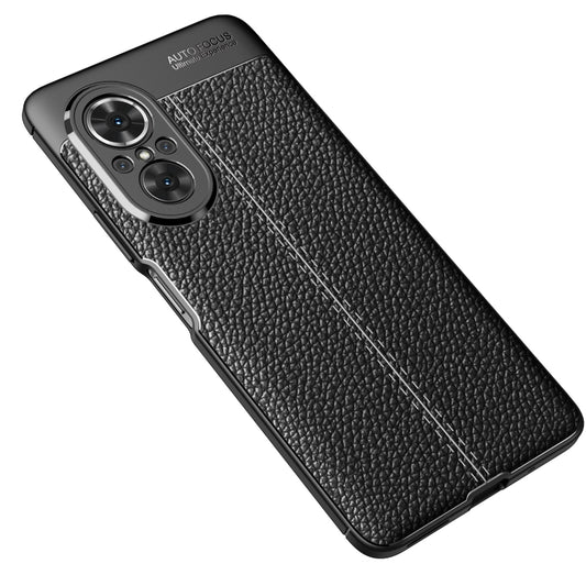For Huawei nova 9 SE Litchi Texture Shockproof TPU Phone Case(Black) by buy2fix