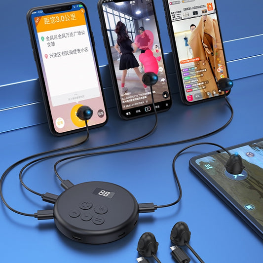 G30 Universal Digital Display Like Device Mobile Phone Automatic Screen Clicker, Style:One Machine with Two Head(Black) by buy2fix