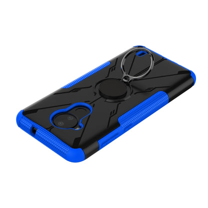 For Nokia C30 Armor Bear Shockproof PC + TPU Phone Protective Case with Ring Holder(Blue) - Mobile Accessories by buy2fix | Online Shopping UK | buy2fix