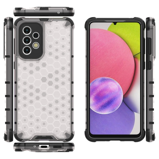 For Samsung Galaxy A33 5G Shockproof Honeycomb PC + TPU Phone Case(White) by buy2fix