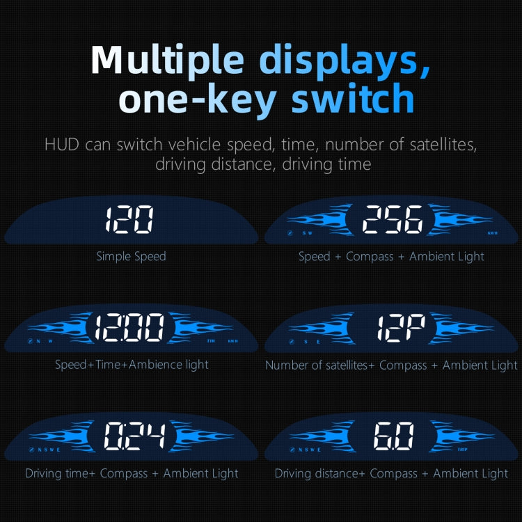 G2 Car HD GPS Head-Up Display HUD System - In Car by buy2fix | Online Shopping UK | buy2fix