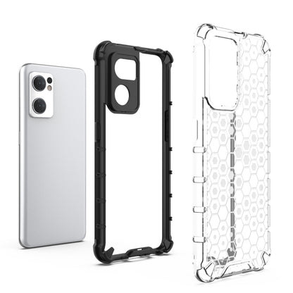 For OPPO Reno7 5G Global / Find X5 Lite Shockproof Honeycomb PC + TPU Phone Case(White) - OPPO & vivo Accessories by buy2fix | Online Shopping UK | buy2fix