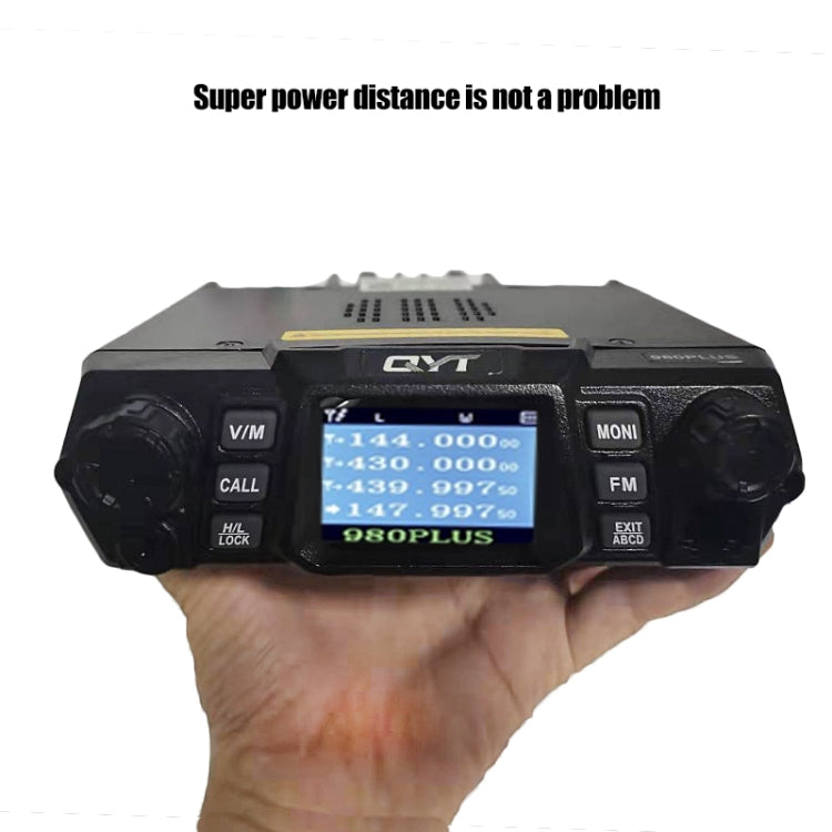 QYT KT-980 Plus 75W(VHF) / 55W(UHF) Dual Band Mobile Radio Station for Car Vehicle - Consumer Electronics by buy2fix | Online Shopping UK | buy2fix