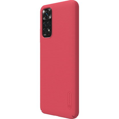 For Xiaomi Redmi Note 11 4G Global NILLKIN Frosted PC Phone Case(Red) - Xiaomi Cases by NILLKIN | Online Shopping UK | buy2fix