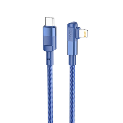 hoco U108 20W USB-C / Type-C to 8 Pin PD Charging Data Cable, Cable Length:1.2m(Blue) - 2 in 1 Cable by hoco | Online Shopping UK | buy2fix