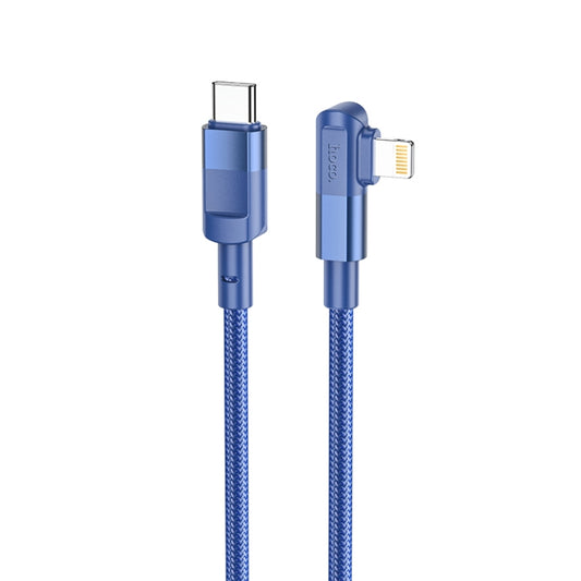 hoco U108 20W USB-C / Type-C to 8 Pin PD Charging Data Cable, Cable Length:2m(Blue) - 2 in 1 Cable by hoco | Online Shopping UK | buy2fix