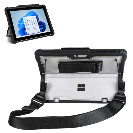 For MicroSoft Surface Pro 4 / 5 / 6 / 7 / 7+ Acrylic Transparent Hand Shoulder Strap Laptop Case by buy2fix